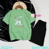  Bộ Thun Bé Trai Tay Ngắn Hình Ván Trượt M2 (23kg - 62kg) 