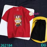  Bộ Thun Bé Trai Tay Ngắn Quần Ngắn Hình La.bu.bu (26kg - 65kg) 