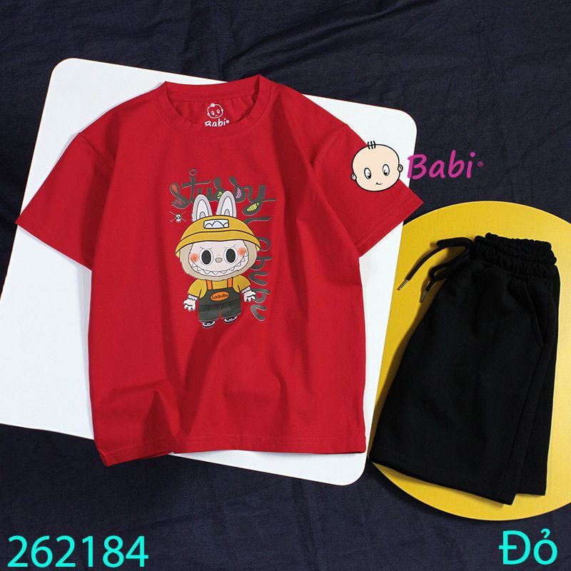  Bộ Thun Bé Trai Tay Ngắn Quần Ngắn Hình La.bu.bu (26kg - 65kg) 