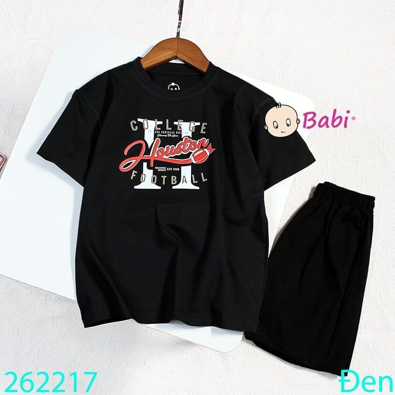  Bộ Thun Bé Trai Tay Ngắn Quần Ngắn In Chữ M2 (23kg - 62kg) 