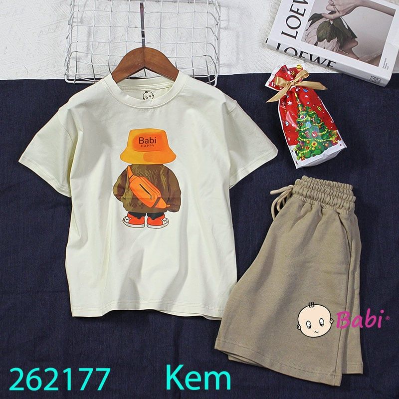  Bộ Thun Bé Trai Tay Ngắn Quần Ngắn Sành Điệu (26kg - 65kg) 