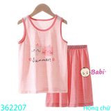  Bộ Thun Cho Bé Sát Nách Nhiều Họa Tiết Dễ Thương (17kg - 30kg) 