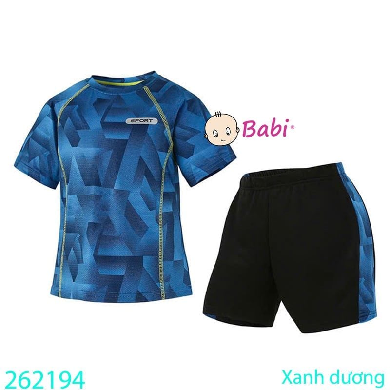  Bộ Thun Thể Thao Cao Cấp Bé Trai Có Viền (26kg - 50kg) 