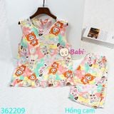  Bộ Tole Bé Sát Nách Quần Lửng Họa Tiết Dễ Thương M2 (26kg - 65kg) 