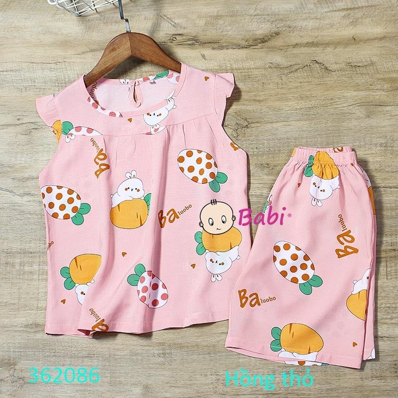  Bộ Tole Tay Cánh Tiên Quần Lửng Dễ Thương Màu 1 (17kg-45kg) 