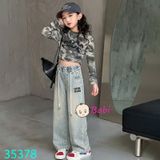  Quần Jeans Suông Bé Gái M3 (30kg - 45kg) 