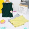 Combo 3 Áo Thun Croptop Sát Nách Bé Gái màu Trơn Đơn Giản (30- 55kg)