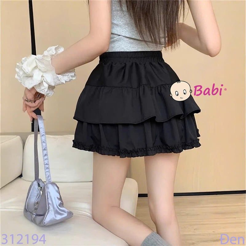  CHÂN VÁY NGẮN XẾP TẦNG BÉ GÁI 