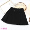 Chân Váy Xòe Cho Bé Gái Đính Nút  Xinh Xắn (13kg - 45kg) Xanh