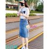  Chân Váy Jeans Xẻ Tà Mẹ Bé 