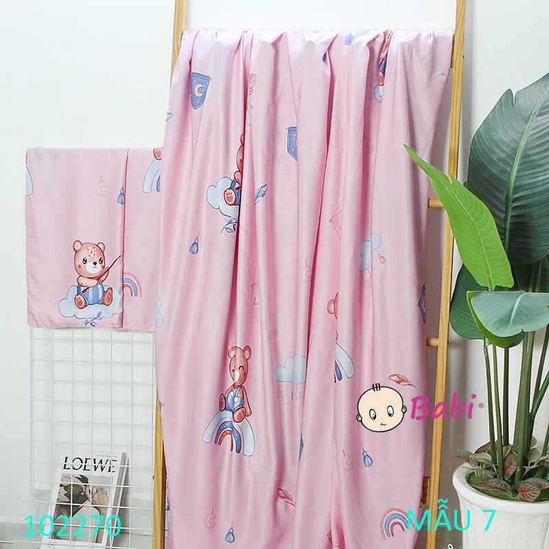  Combo 3 món Tencel gồm 1 drap nệm 1m8 và 2 áo gối nằm 50x70 