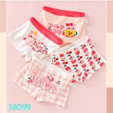  Combo 4 Quần Chip Đùi Cotton Xinh Xắn Cho Bé GáI (26kg - 45kg) 