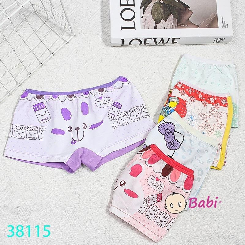  Combo 5c Quần Chip Đùi Bé Gái Nhiều Hoạ Tiết (15kg - 30kg) 
