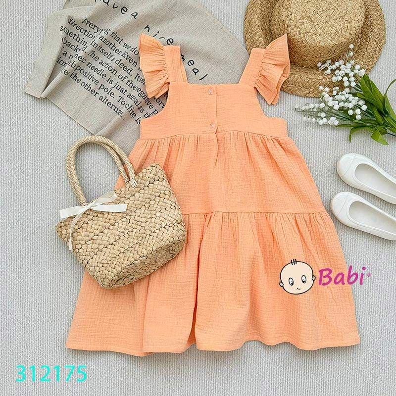  Đầm Lani Xô Musilin Thêu Hoạ Tiết Dễ Thương (11kg-40kg) 