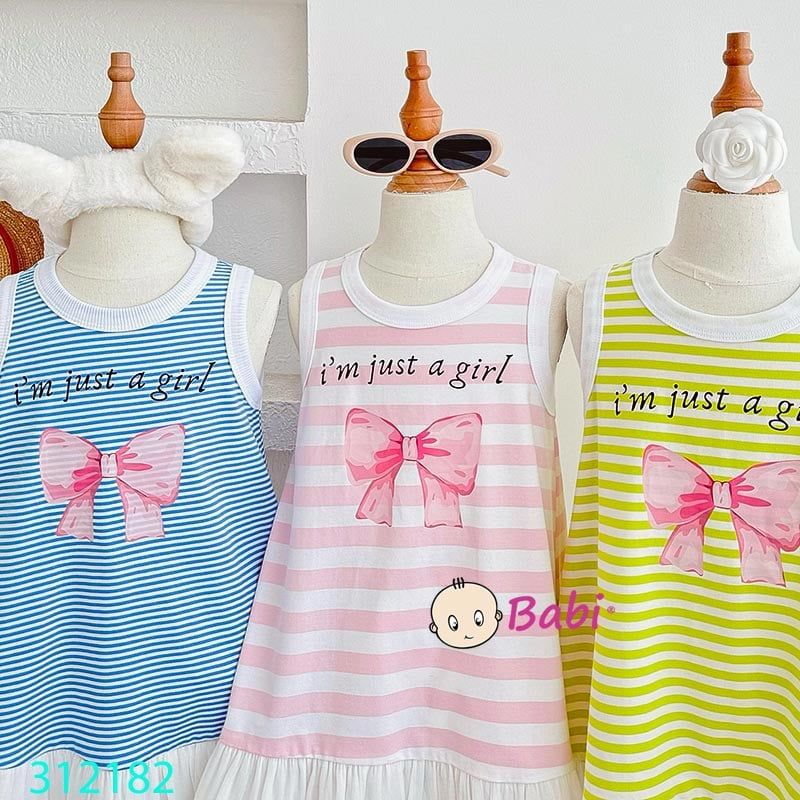  Đầm Nơ Bé Gái Dễ Thương (13kg - 42kg) 