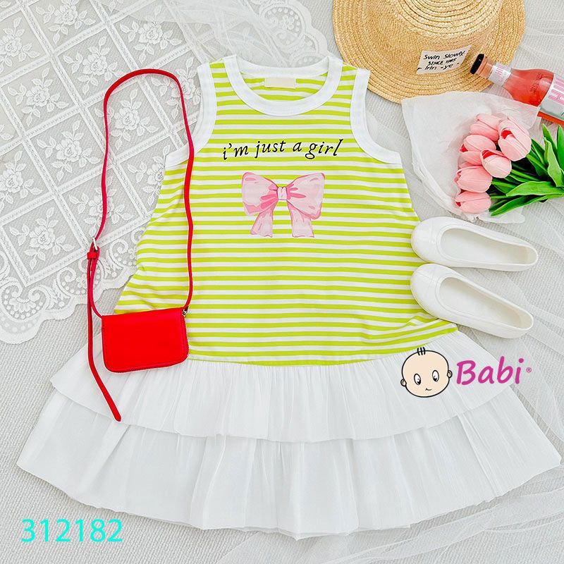  Đầm Nơ Bé Gái Dễ Thương (13kg - 42kg) 