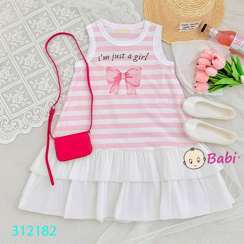  Đầm Nơ Bé Gái Dễ Thương (13kg - 42kg) 