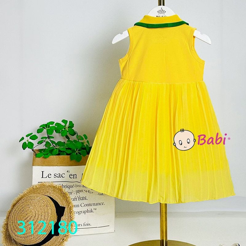  Đầm Thun Cổ Somi Tùng Voan Dập Li (10kg - 42kg) 