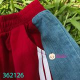  Bộ Tay Ngắn Quần Đùi Phối Jean  In Labubu Cute Cho Bé Gái (10kg-70kg) 