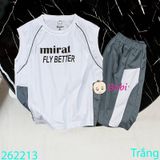  Bộ Thun Thể Thao Trẻ Em Sát Nách In Chữ  (26kg - 60kg) 