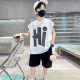  Bộ Cho Bé Trai Sát Nách Quần Lửng In Hình Năng Động (26kg - 57kg) 