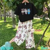  Bộ Bé Gái 3 La.Bu.Bu Quần Đũi Kem (26kg - 57kg) 
