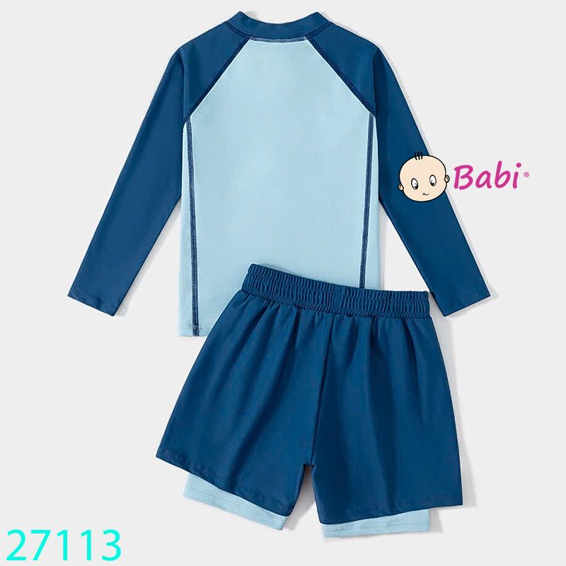 Đồ Bơi Cho Bé Trai Tay Dài Quần Ngắn (35kg - 52kg) 