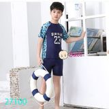  Đồ Bơi Cho Bé Trai Tay Ngắn In Số 23 Kèm Nón (30kg - 50kg) 