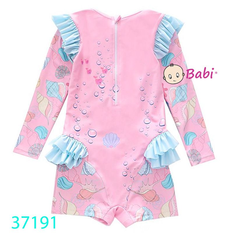  Đồ Bơi Liền Mảnh Cho Bé Gái In Tiên Cá Màu Hồng (20kg-30kg) 