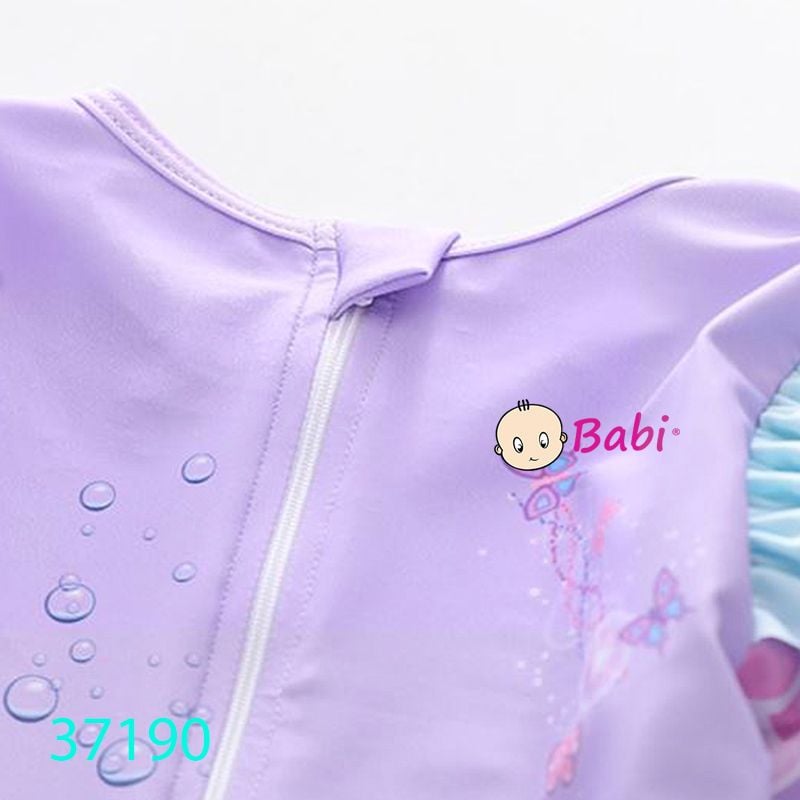  Đồ Bơi Liền Mảnh Cho Bé Gái In Tiên Cá Màu Tím (20kg-30kg) 