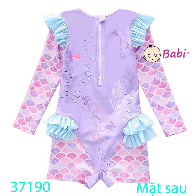  Đồ Bơi Liền Mảnh Cho Bé Gái In Tiên Cá Màu Tím (20kg-30kg) 