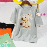  Áo Thun Bé Trai Tay Ngắn Hình 3 Capy Nhỏ (23kg - 62kg) 