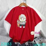  Áo Thun Trẻ Em Tay Ngắn Nhiều Họa Tiết (26kg - 65kg) 