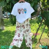  Bộ Bé Gái 3 La.Bu.Bu Quần Đũi Kem (26kg - 57kg) 