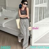  Quần Suông Dài Sọc Sành Điệu Mẹ Và Bé (15kg - 60kg) 