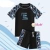 Bộ Bơi Bé Trai Tay Ngắn Quần Ngắn Chữ SURF (40-65kg)