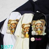  Áo Thun Tay Ngắn Cho Trẻ Em Babi Tree Vàng (26kg - 55kg) 