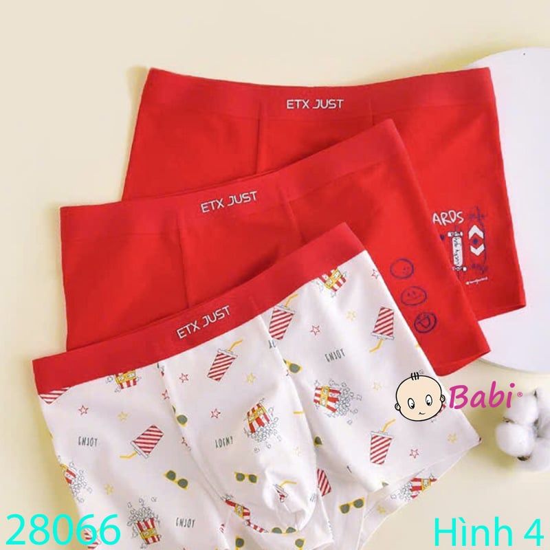  Hộp 3 Chip Đùi Nhiều Họa Tiết Cho Bé Trai (40-65kg) 