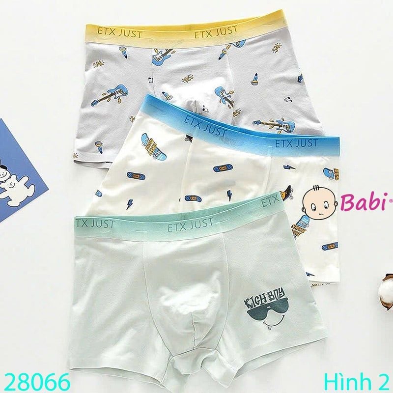  Hộp 3 Chip Đùi Nhiều Họa Tiết Cho Bé Trai (40-65kg) 