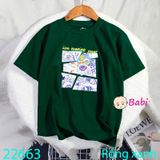  Áo Thun Trẻ Em Tay Ngắn Nhiều Họa Tiết (26kg - 65kg) 