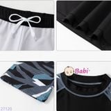  Bộ Bơi Bé Trai Tay Ngắn Quần Ngắn Chữ SURF (40-65kg) 