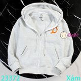  Áo Khoác Nỉ Cotton Trẻ Em In Chữ B (23kg - 60kg) 