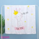  Khăn và chăn hè đa năng cho bé nhiều họa tiết (110cm*110cm) 