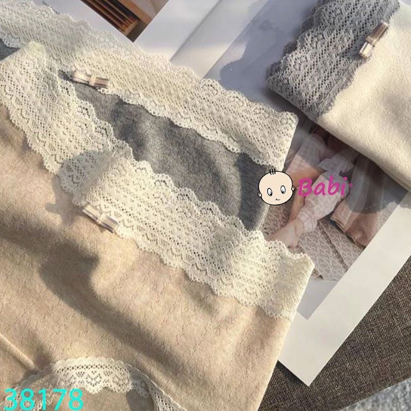  Quần Chip Tam Giác Cotton Mix Ren (35kg - 55kg) 