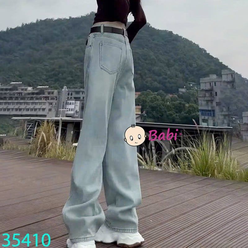  Quần Jean Suông Dài Bé Gái Chữ B (52-75kg) 