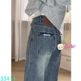  Quần Jean Suông Dài Bé Gái Size Đại (52-80kg) 