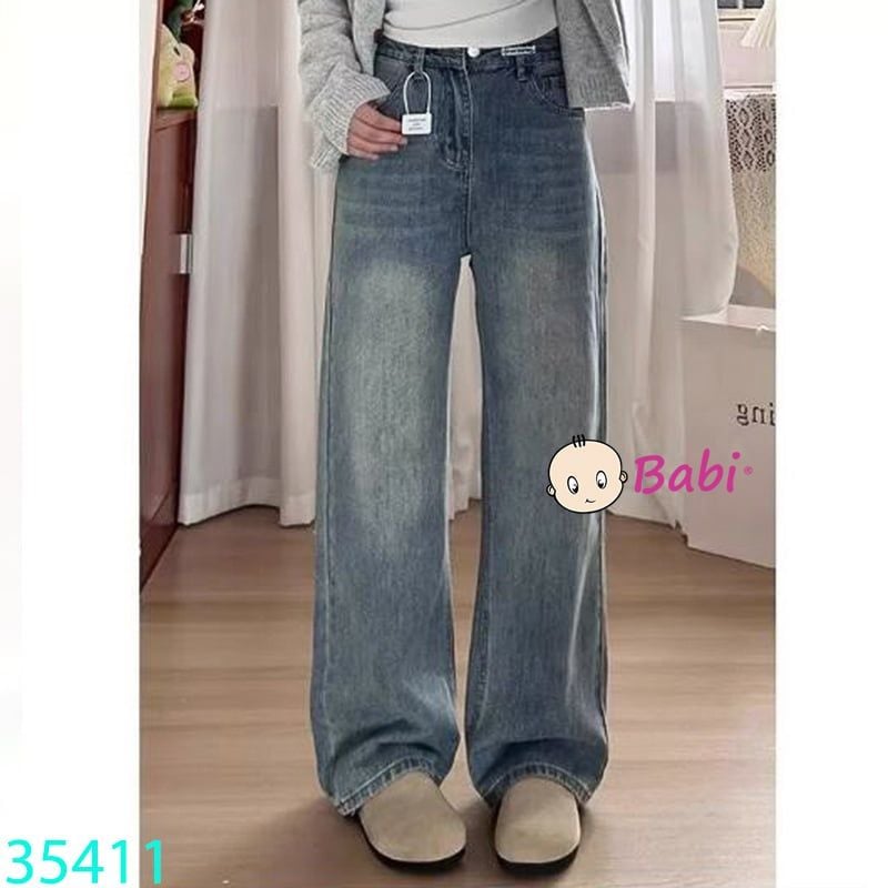  Quần Jean Suông Dài Bé Gái Size Đại (52-80kg) 