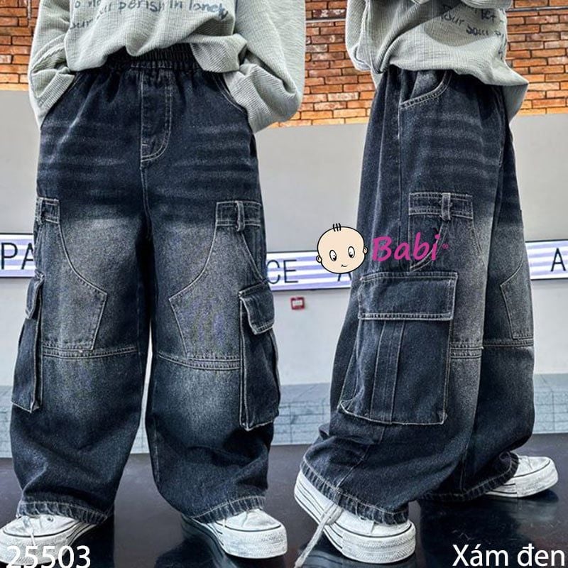  Quần Jeans Trẻ Em Túi Hộp Sành Điệu (35kg - 55kg) 