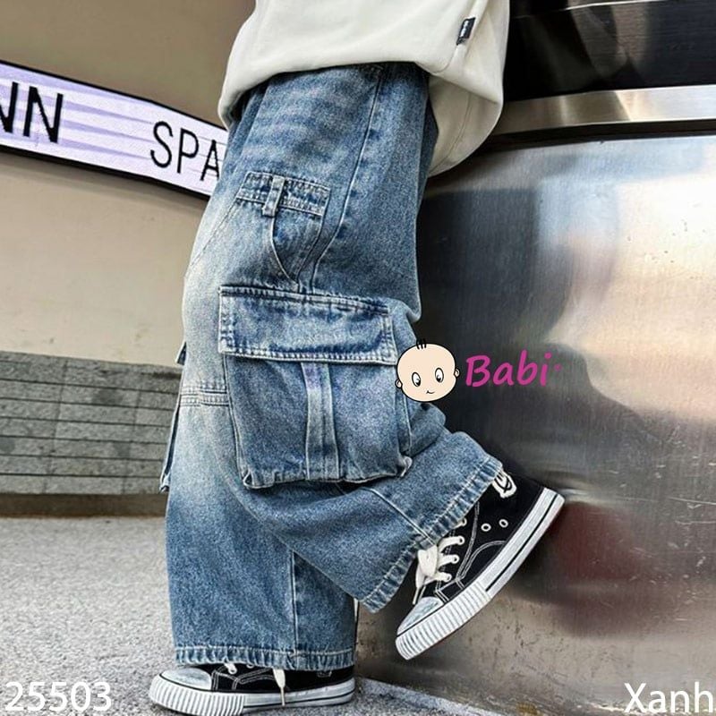  Quần Jeans Trẻ Em Túi Hộp Sành Điệu (35kg - 55kg) 