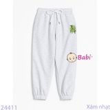  Quần Jogger Trẻ Em Bo Lai In Chữ TRYNEW (23kg - 65kg) 